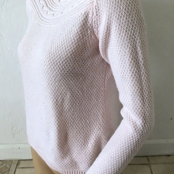 (MAKE OFFER) Cream Boatneck Sweater - Picture 3 of 7